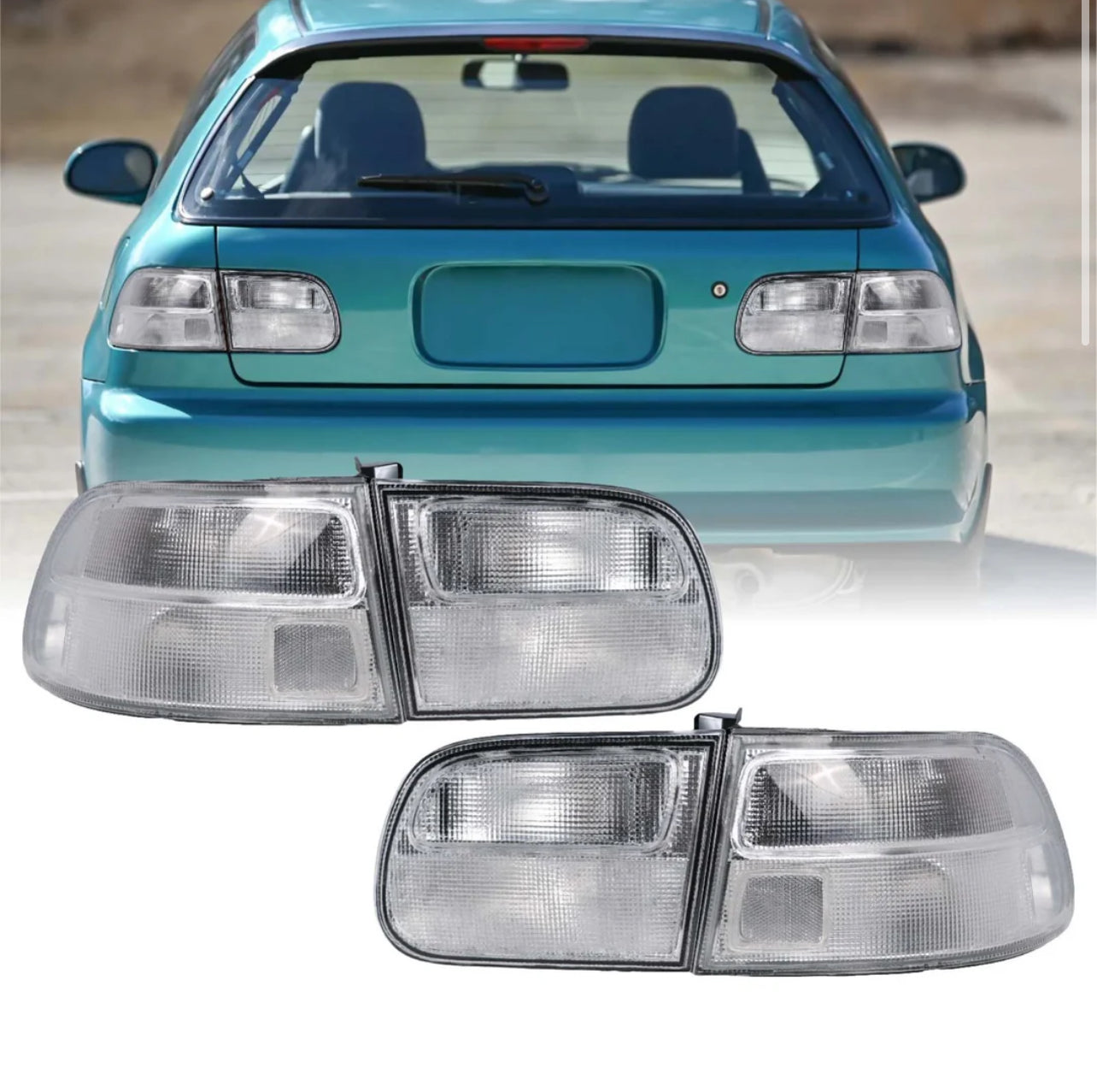 1992-1995 Honda Civic 3D Hatch clears