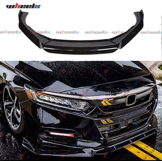 gloosy black front bumper lip splitter